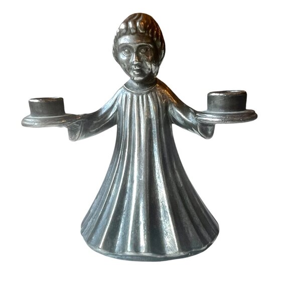 Choir Boy Candle Holder Made in Italy Metal - Picture 8 of 10